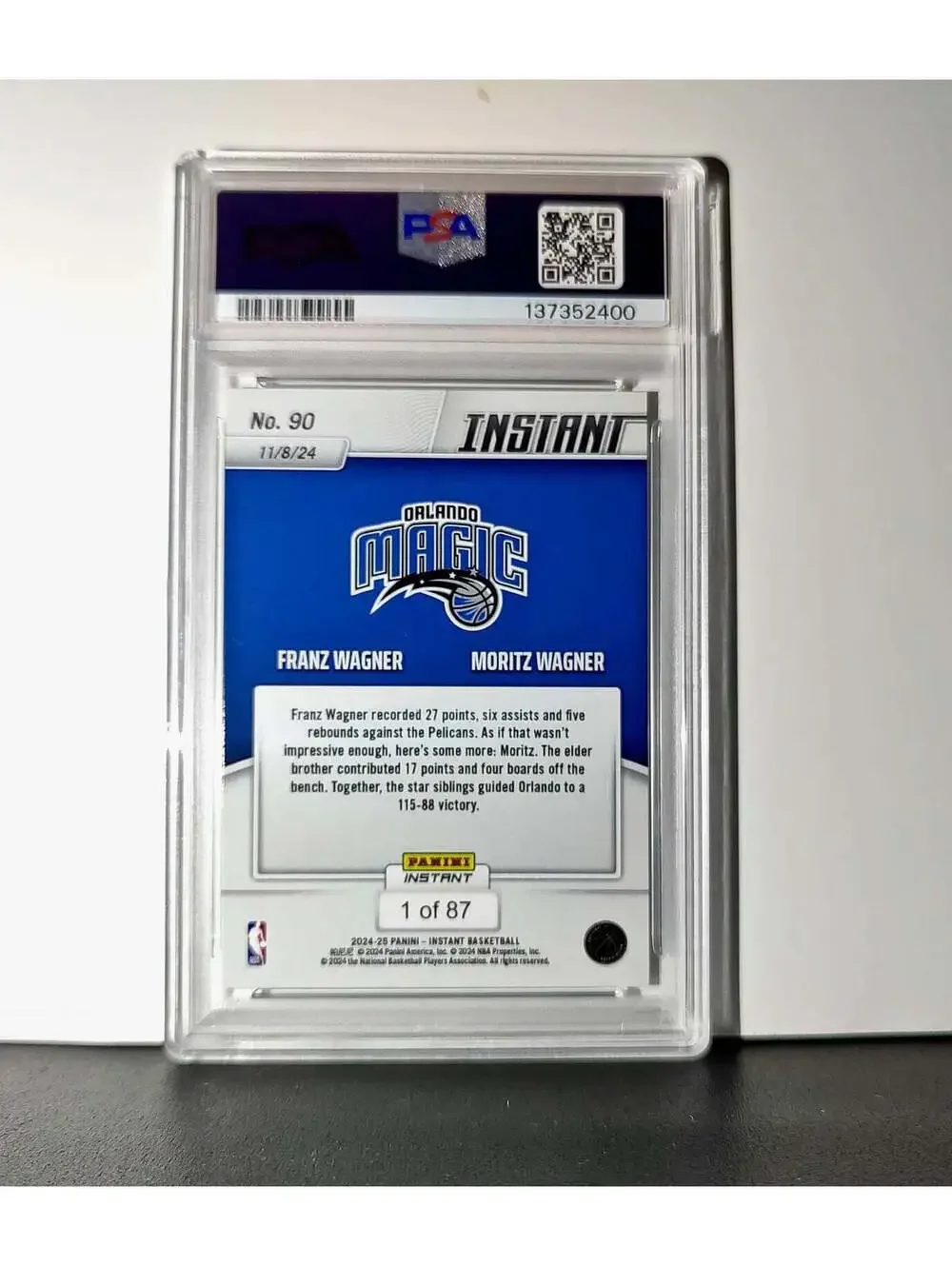 Franz Wagner / Moritz Wagner 2024 Panini NBA #90 Basketball PSA 10 Gem Mint